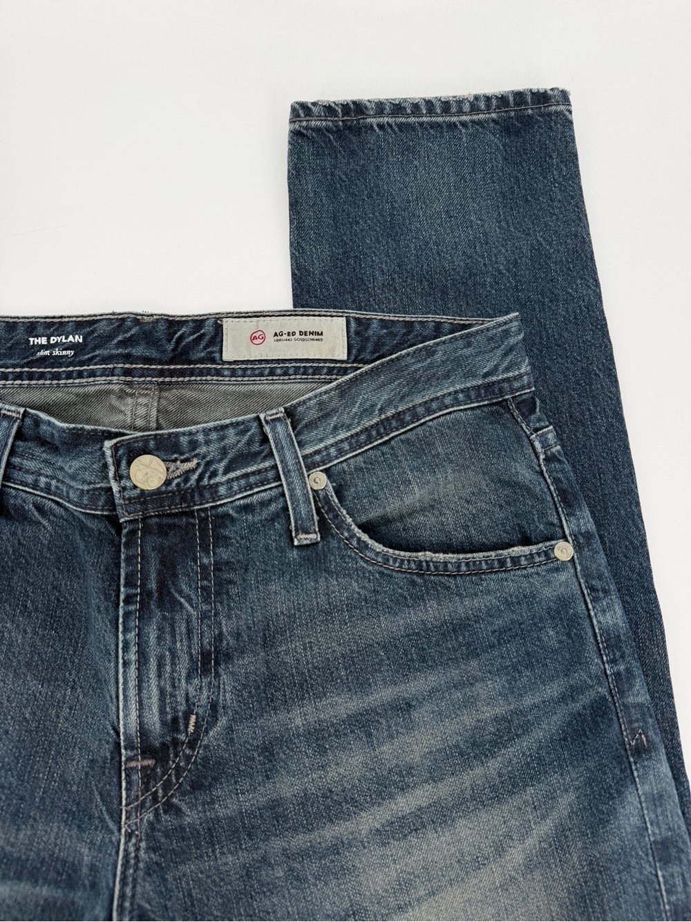 AG Adriano Goldschmied The Dylan Slim Skinny Blue Men's - Size 30R - Picture 6 of 11